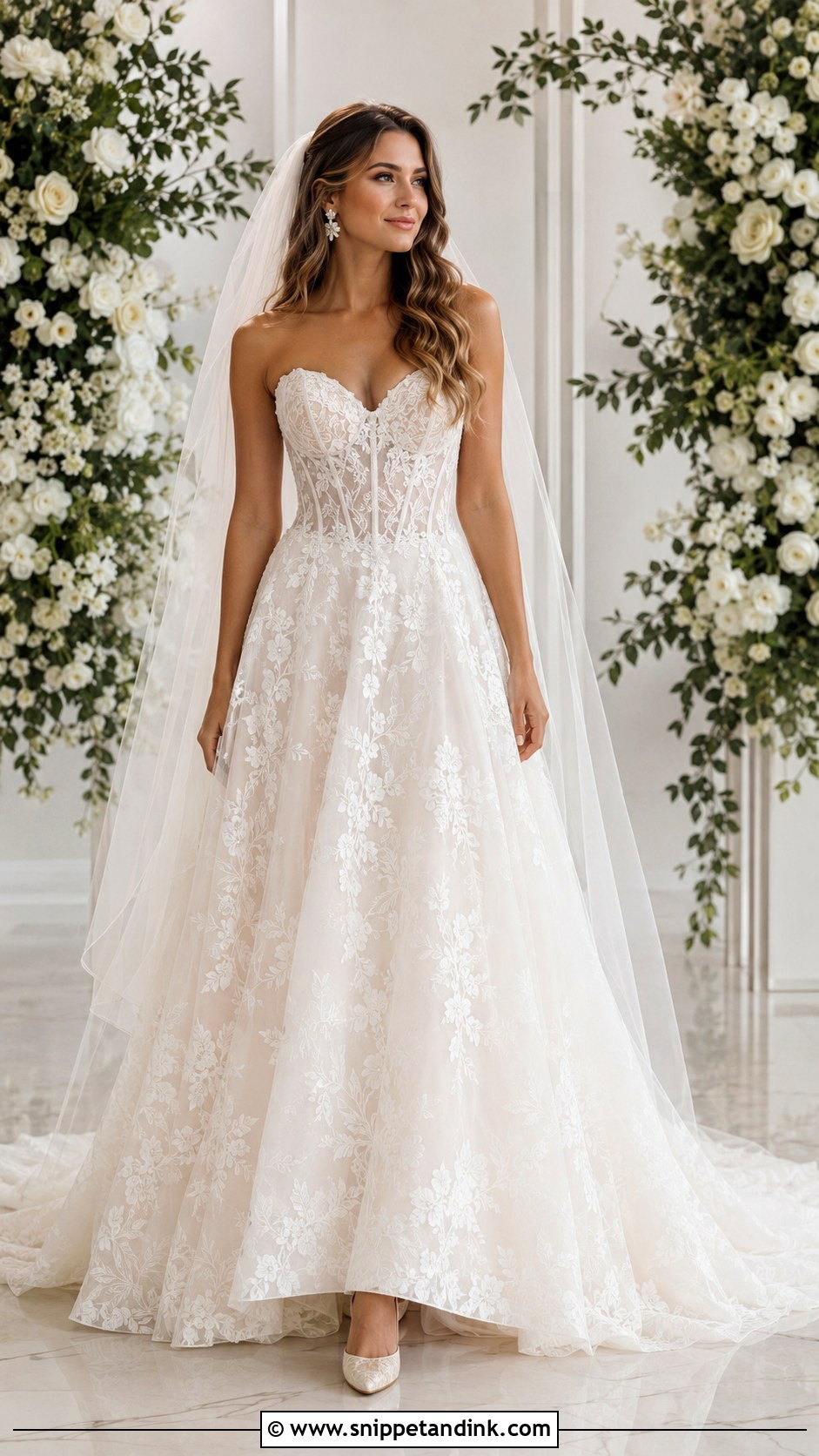 Corset Lace Gown Bride Outfit - Snippet and Ink - 20 2024 Bride Ideas