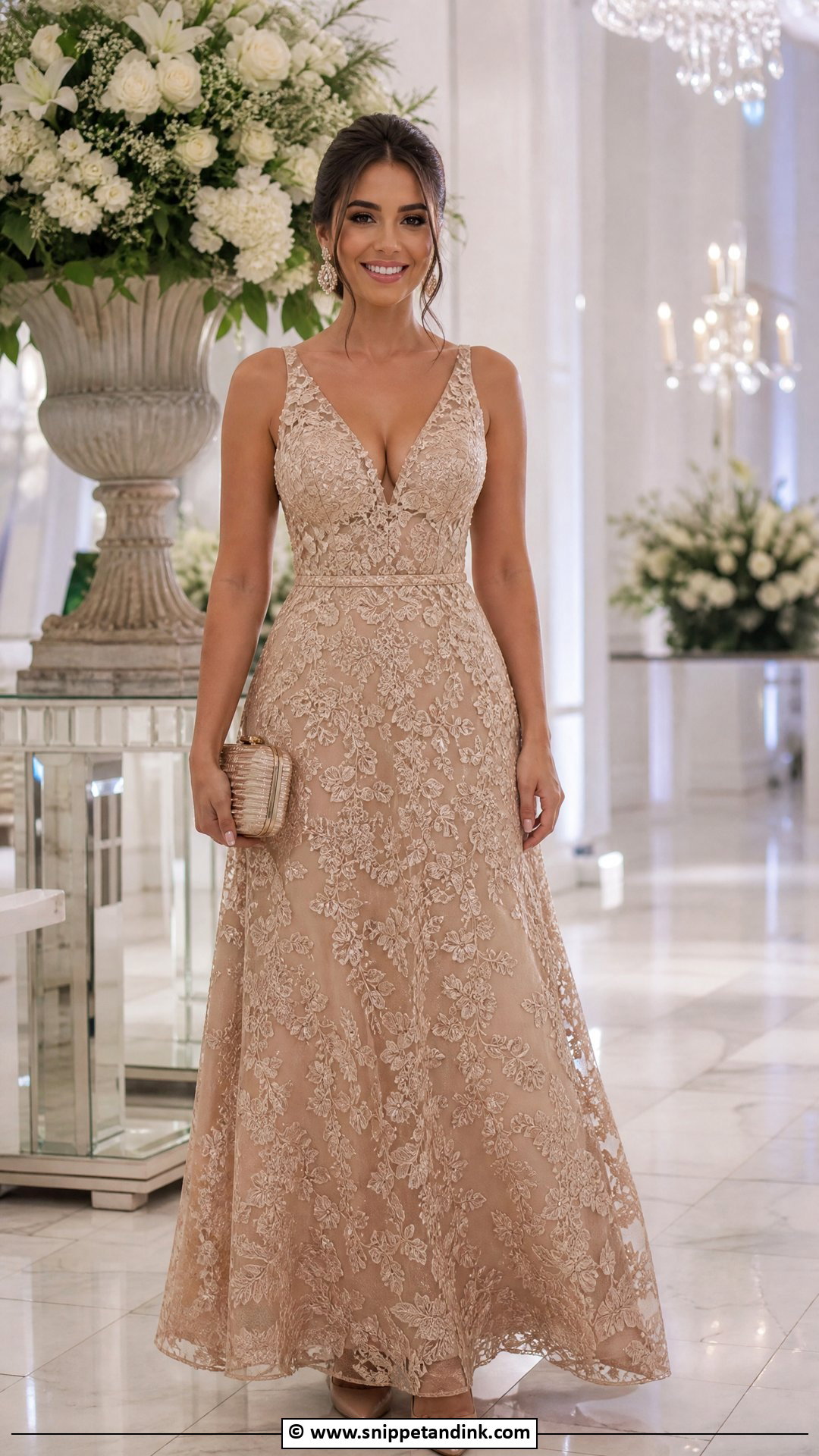 Corset Lace Gown - Snippet and Ink - 35 Lace Gown Styles