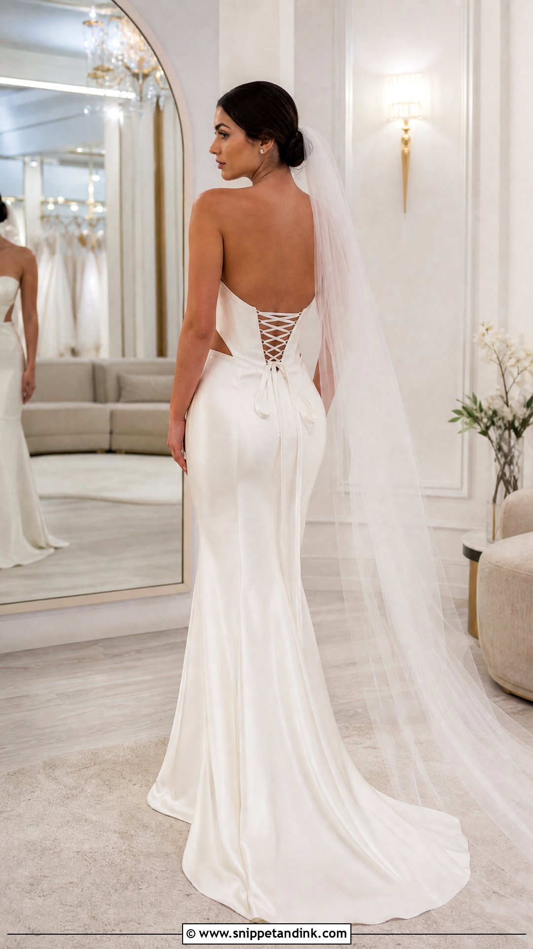 Corset Lace Up Open Back Wedding Dress - Snippet and Ink - 20 Tight Wedding Dress Open Backs Ideas