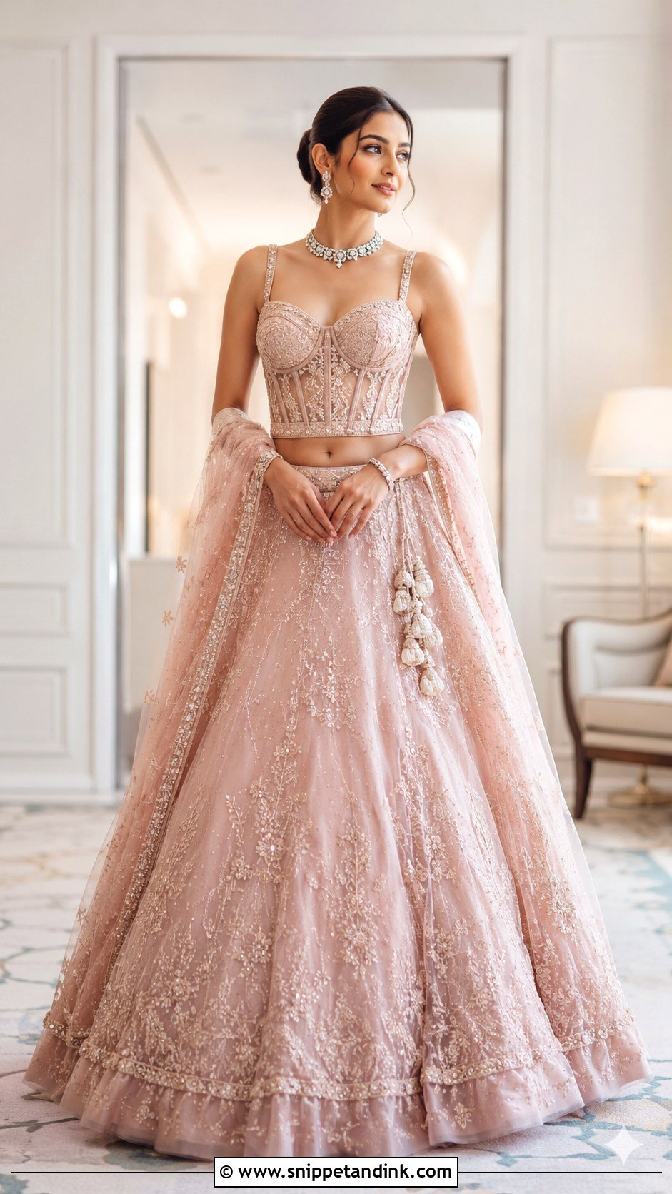 Corset Lehenga Bridal Dress - Snippet and Ink - 20 Designer Indian Wedding Dresses