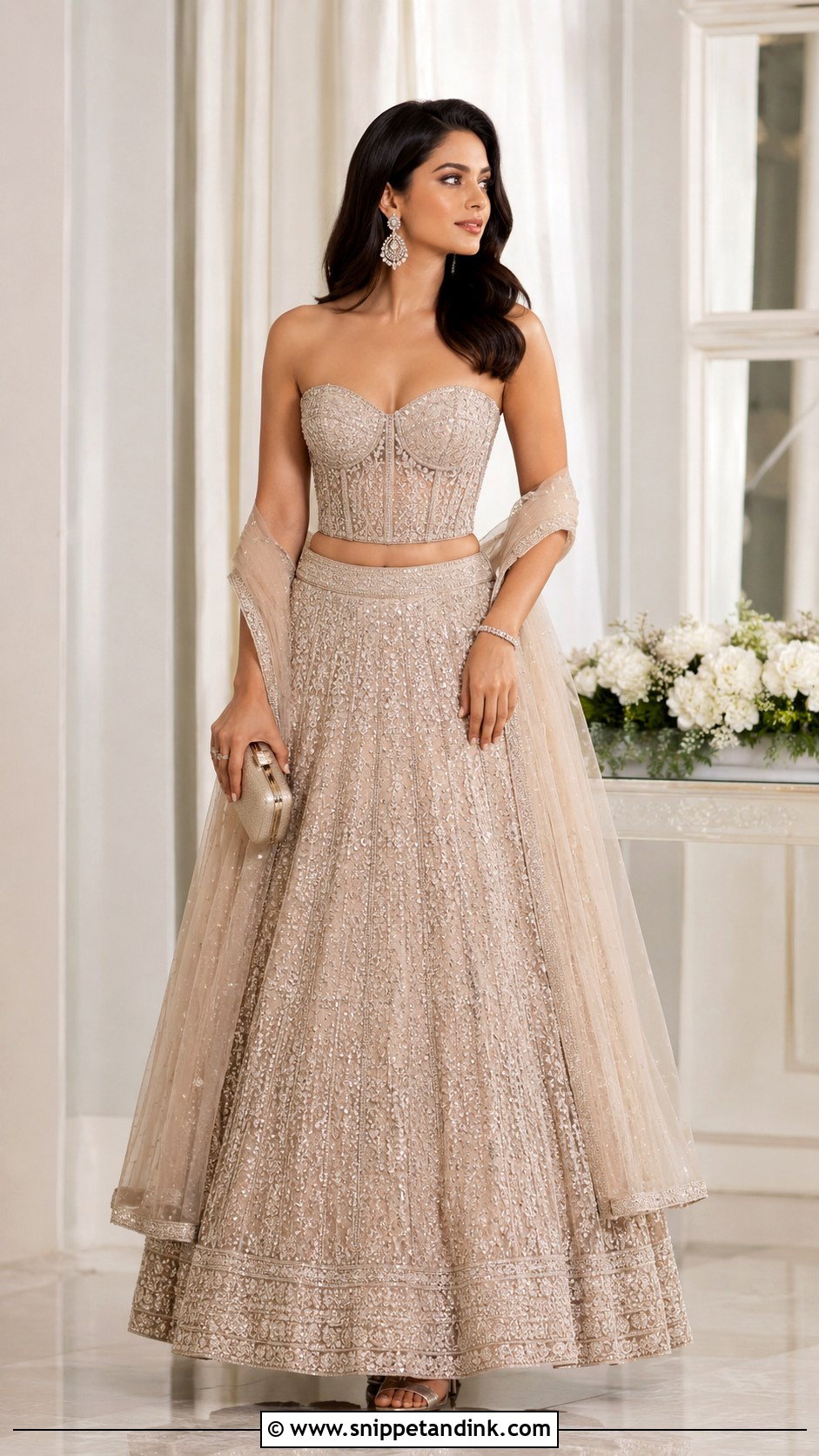 Corset Lehenga Choli - Snippet and Ink - 20 Wedding Choli Ideas