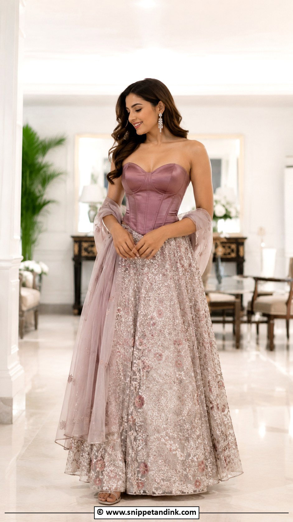 Corset Lehenga For Sangeet - Snippet and Ink - 35 Sangeet Outfit Ideas