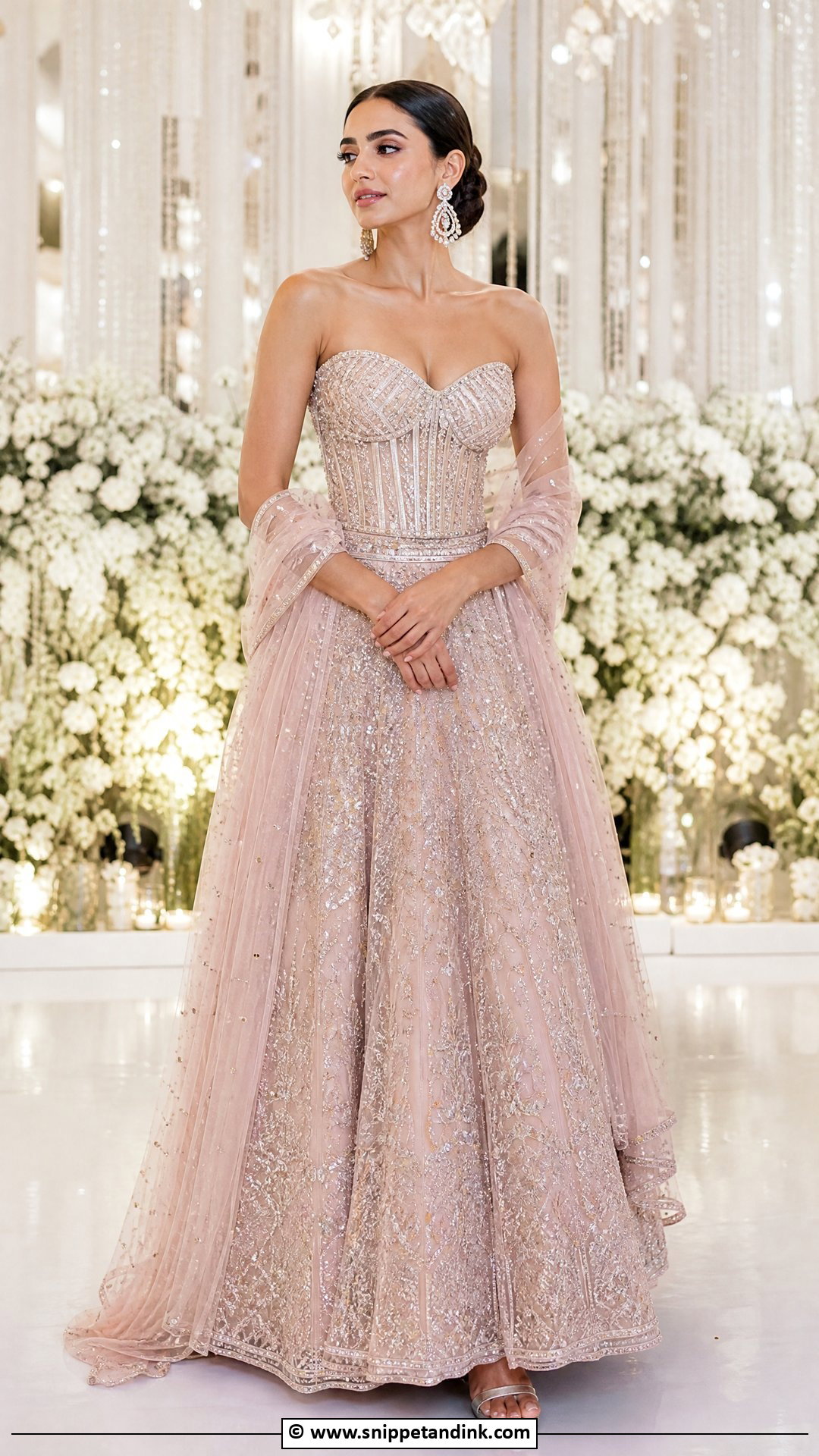Corset Lehenga Sangeet Outfit - Snippet and Ink - 35 Bridal Sangeet Outfit Ideas