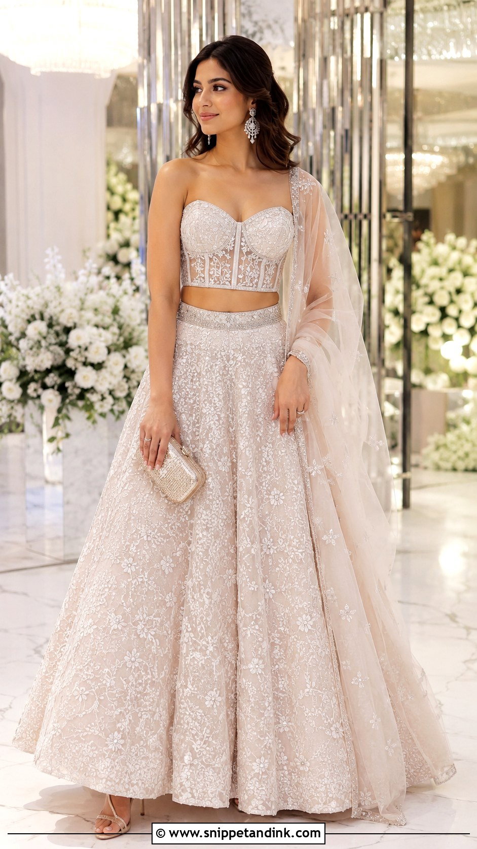 Corset Lengha Choli - Snippet and Ink - 25 Modern Wedding Lengha Choli Ideas