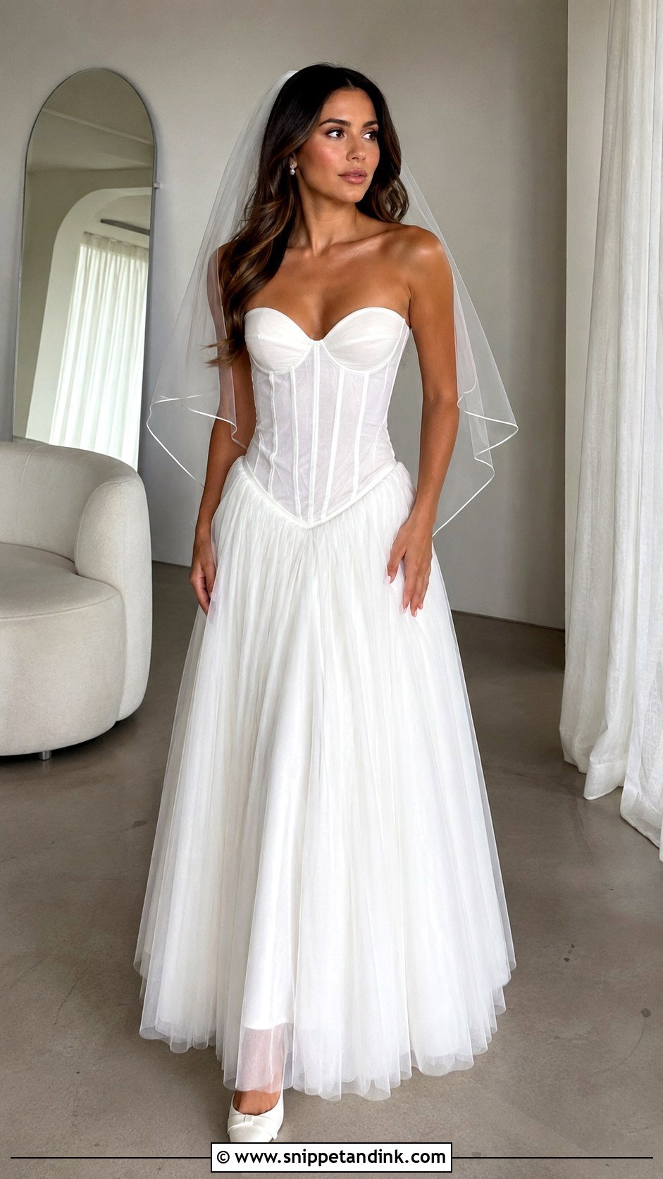 Corset Low Waisted Wedding Dress - Snippet and Ink - 20 Low Waisted Wedding Dress Ideas