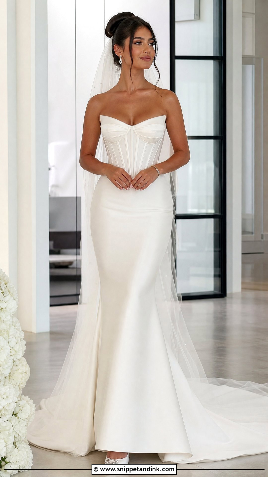 Corset Mermaid Bride Dress - Snippet and Ink - 25 Corse Bride Ideas
