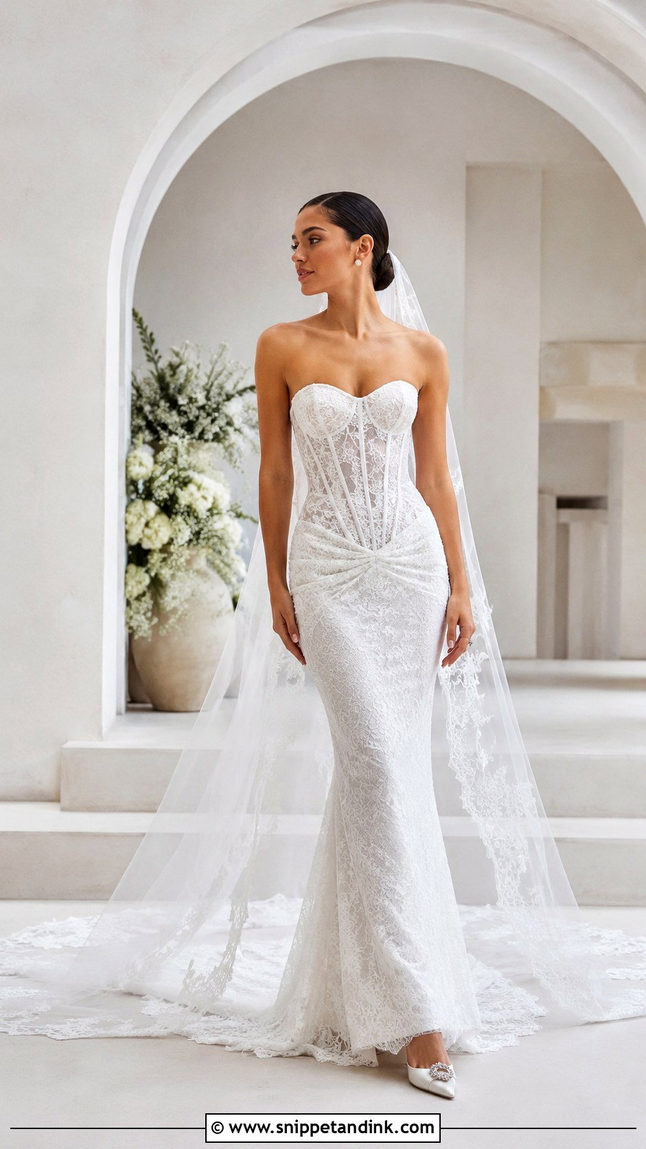 Corset Mermaid Wedding Dress - Snippet and Ink - 20 Haley Bieber Wedding Dress Ideas