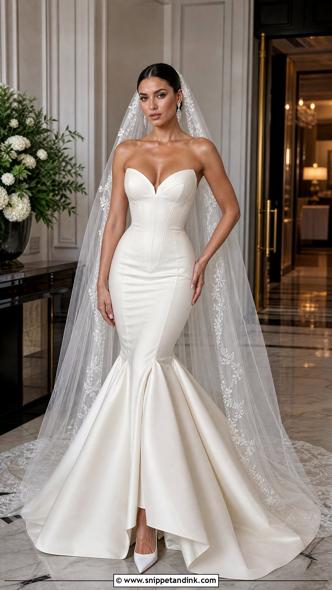 Corset Mermaid Wedding Dress - Snippet and Ink - 20 Wedding Dress Without Sleeves