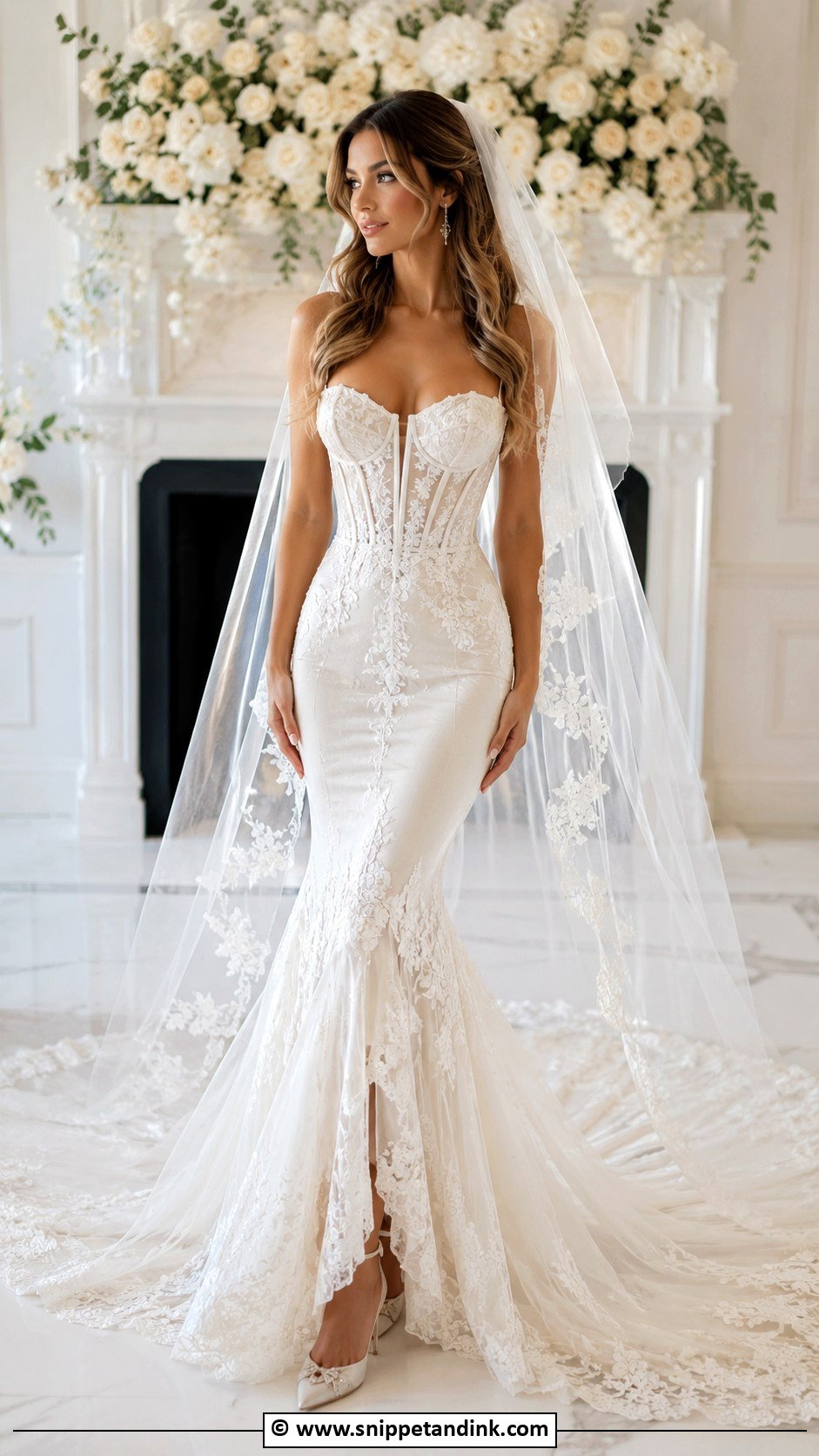 Corset Mermaid Wedding Dress - Snippet and Ink - 35 Mermaid Wedding Dresses