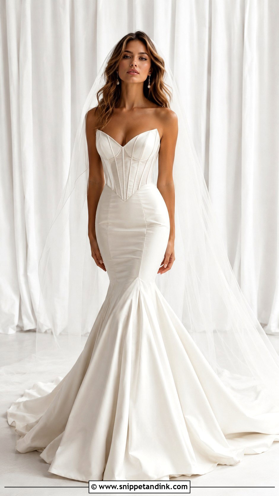 Corset Mermaid Wedding Dress - Snippet and Ink - 25 Mermaid Style Wedding Dresses