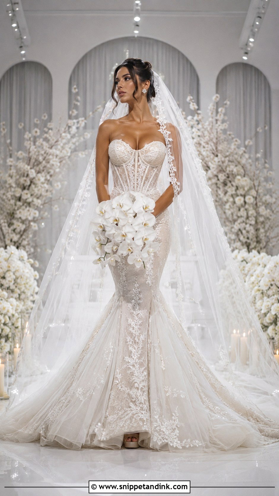Corset Mermaid Wedding Dress - Snippet and Ink - 20 Slim Fit Wedding Dresses