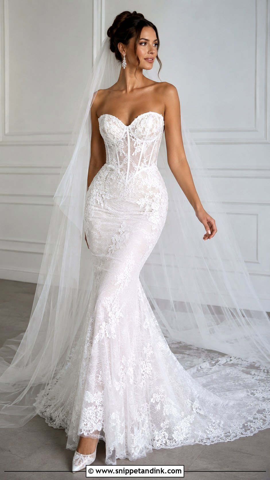 Corset Mermaid Wedding Dress With Train - Snippet and Ink - 25 Mermaid Wedding Dress with Train Ideas
