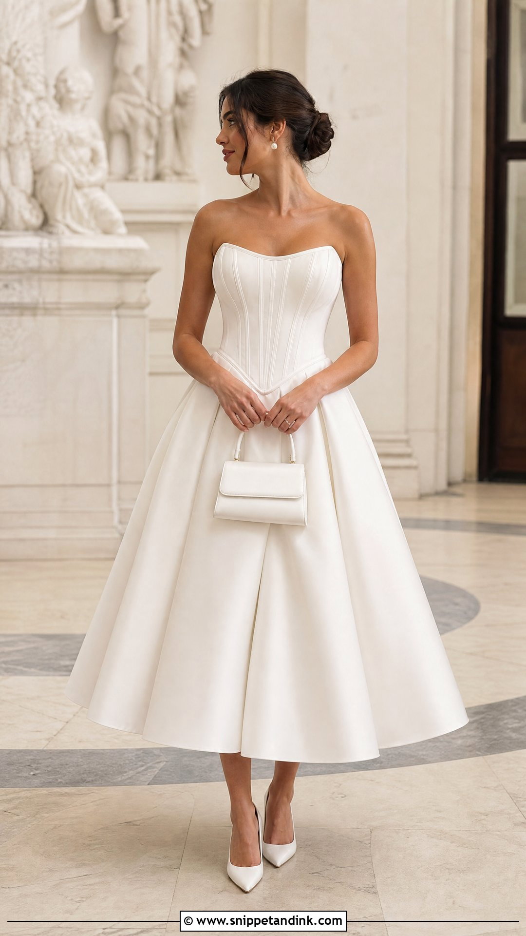 Corset Midi Wedding Dress Second Look - Snippet and Ink - 20 Wedding Dresses Second Look