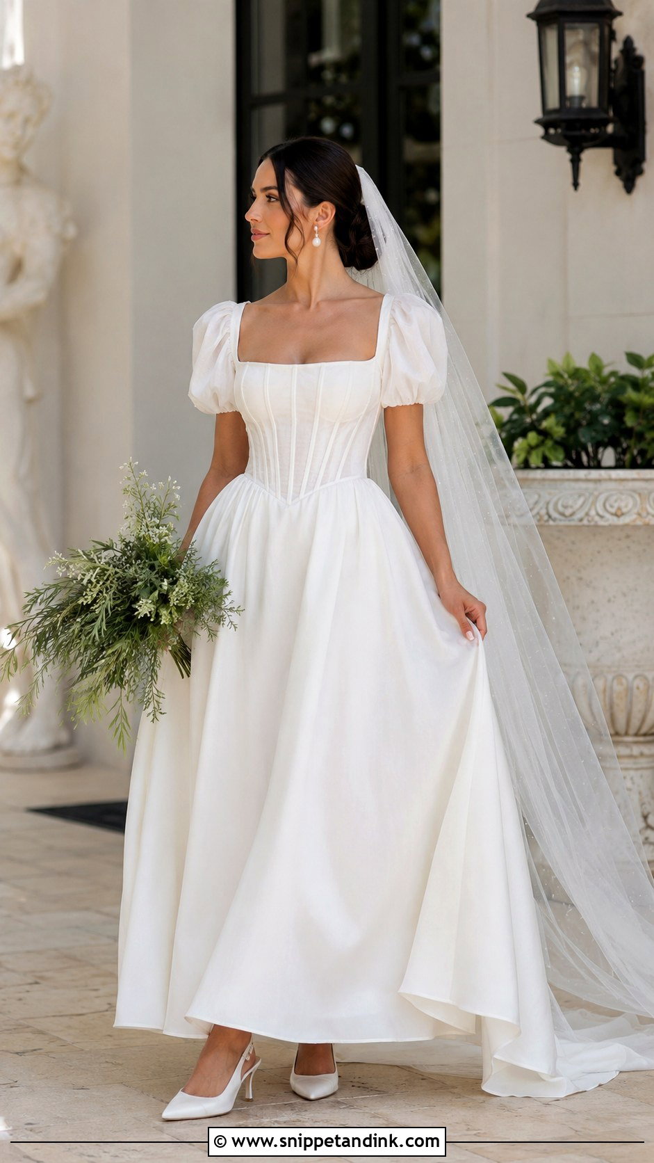 Corset Milkmaid Wedding Dress - Snippet and Ink - 20 Milkmaid Wedding Dress Ideas