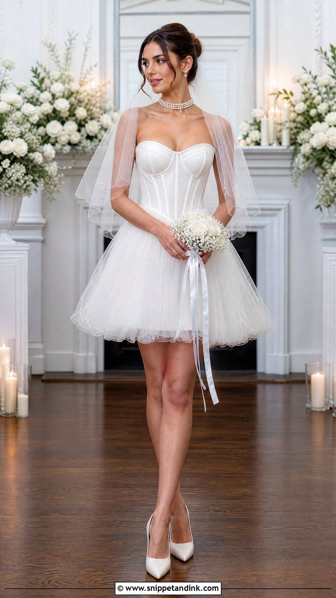 Corset Mini Wedding Dress - Snippet and Ink - 20 Short Mini Wedding Dress Ideas