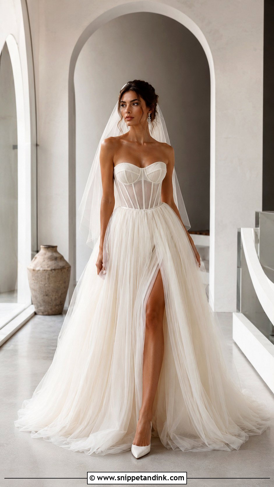 Corset Net Wedding Dress - Snippet and Ink - 20 Net Wedding Dress Ideas