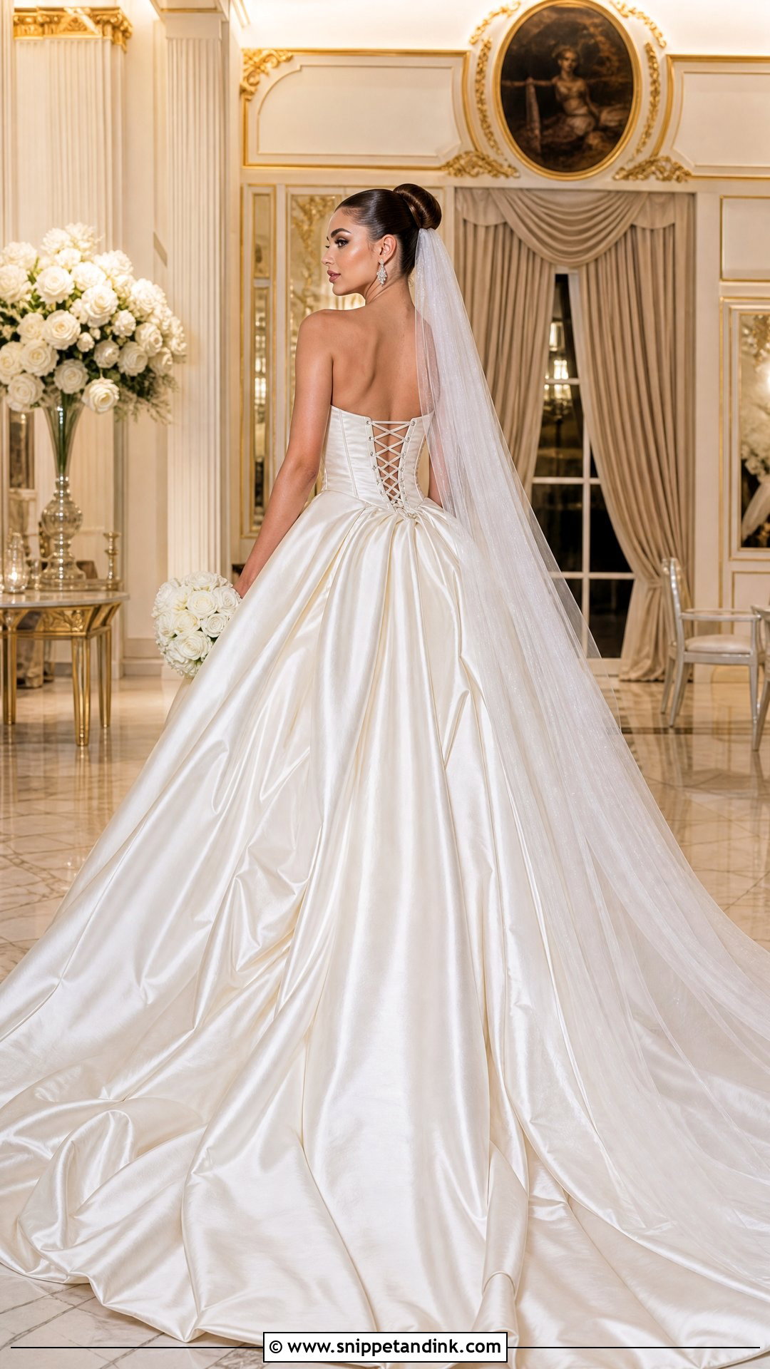 Corset Open Back Ball Gown Wedding Dress - Snippet and Ink - 20 Open Wedding Dress Ideas