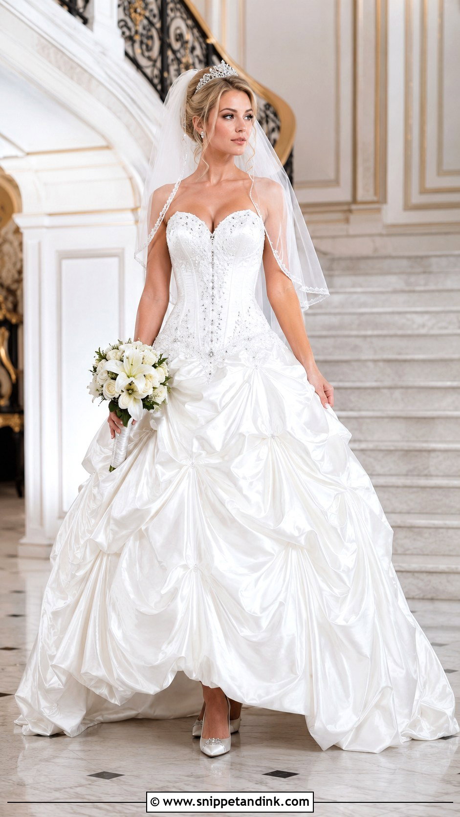 Corset Pickup Ball Gown - Snippet and Ink - 20 2000s Wedding Dresses