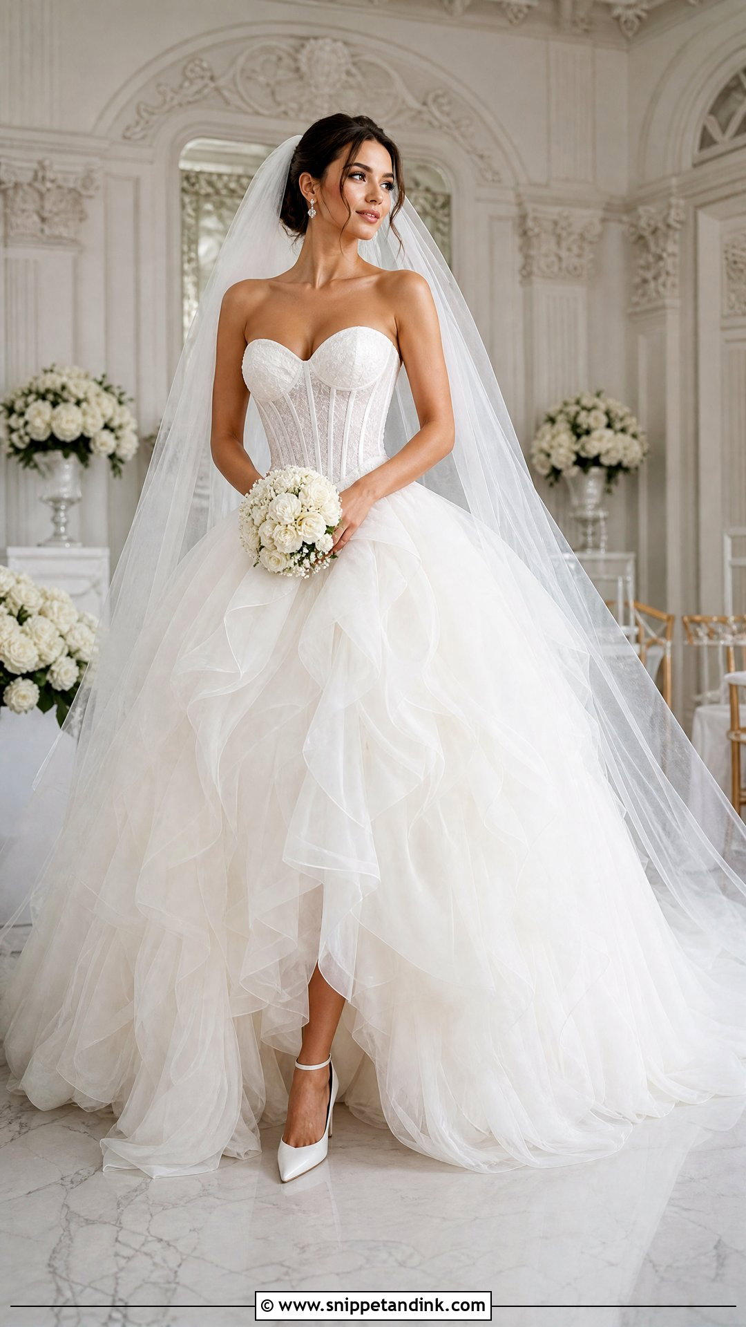 Corset Poofy Princess Wedding Dress - Snippet and Ink - 20 Poofy Wedding Dress Princesses Ideas