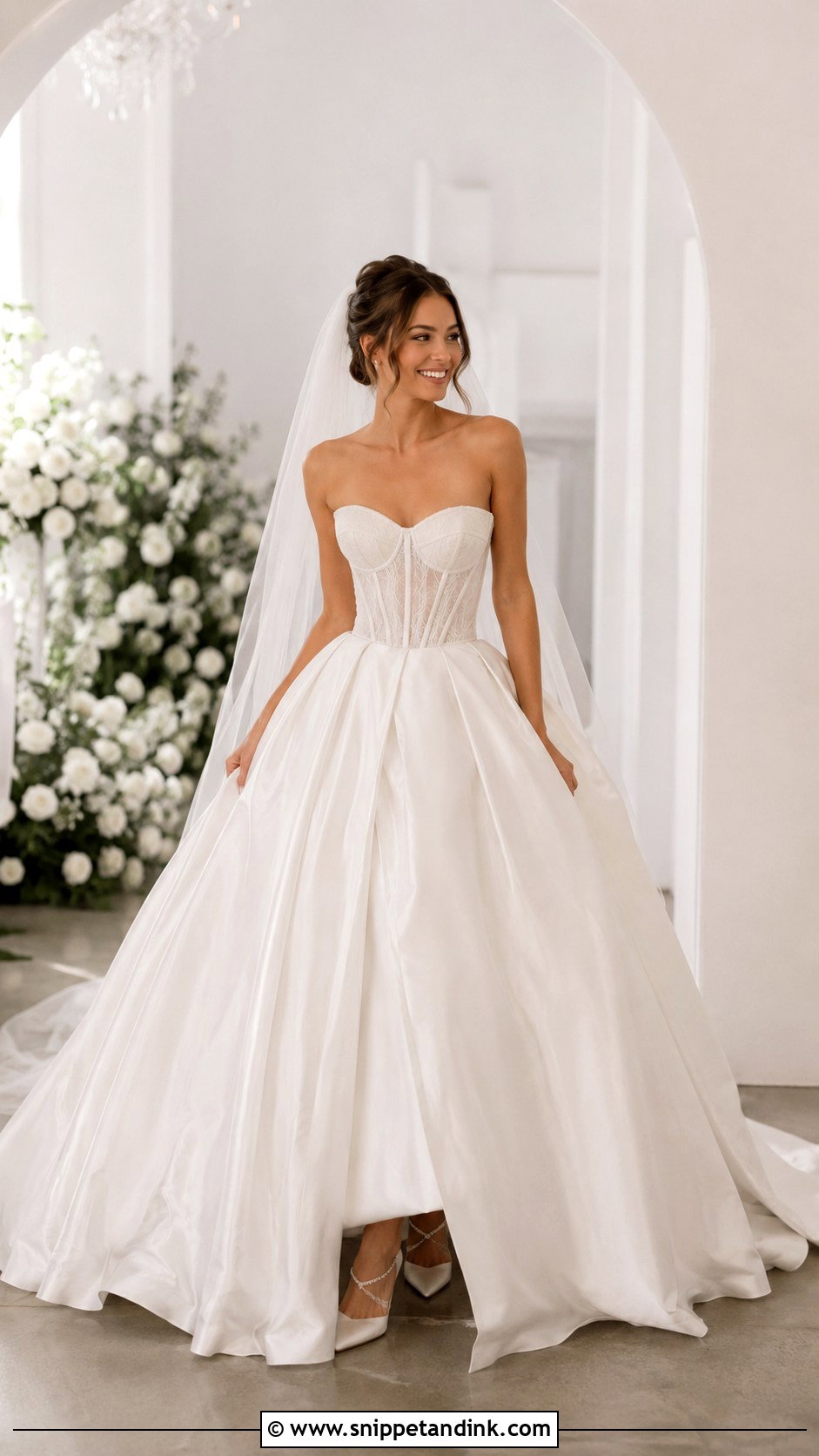 Corset Princess Ballgown Wedding Dress - Snippet and Ink - 25 Princess Ballgown Wedding Dresses