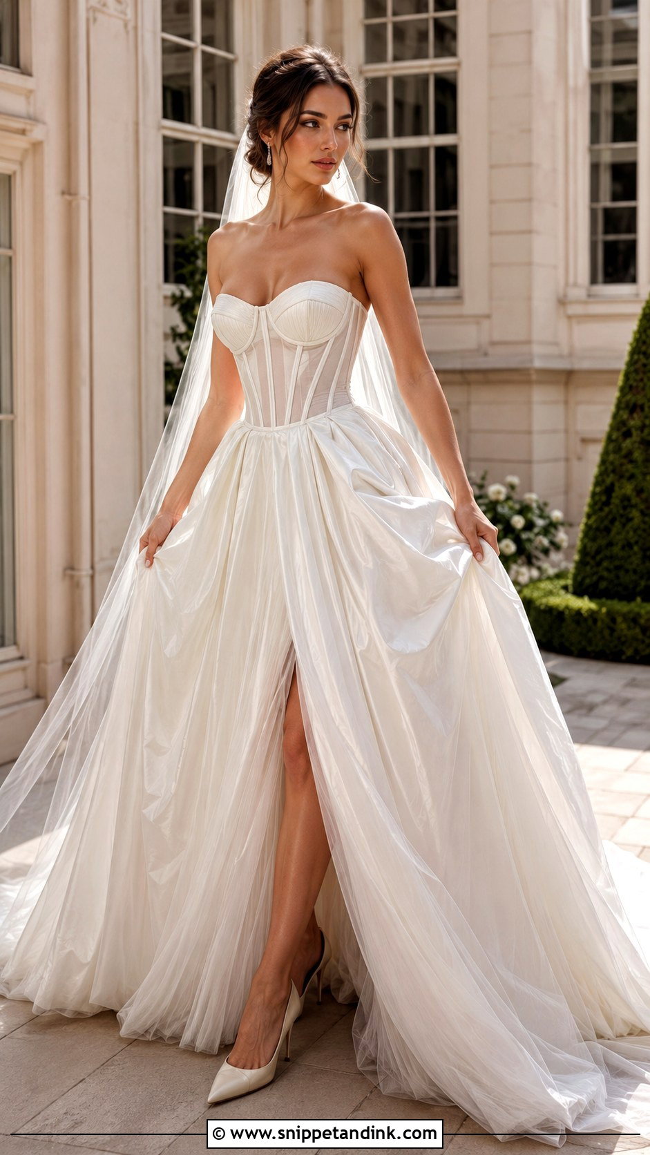Corset Puffy Wedding Dress - Snippet and Ink - 25 Puffy Wedding Dresses
