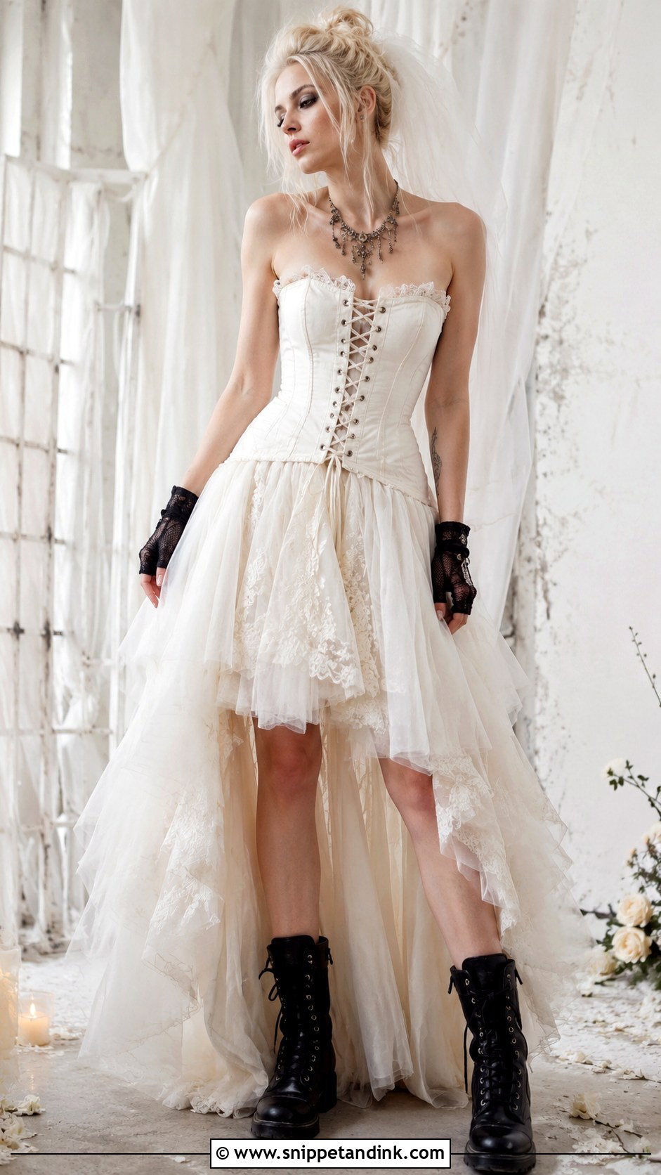 Corset Punk Wedding Dress - Snippet and Ink - 25 Punk Wedding Dress Ideas