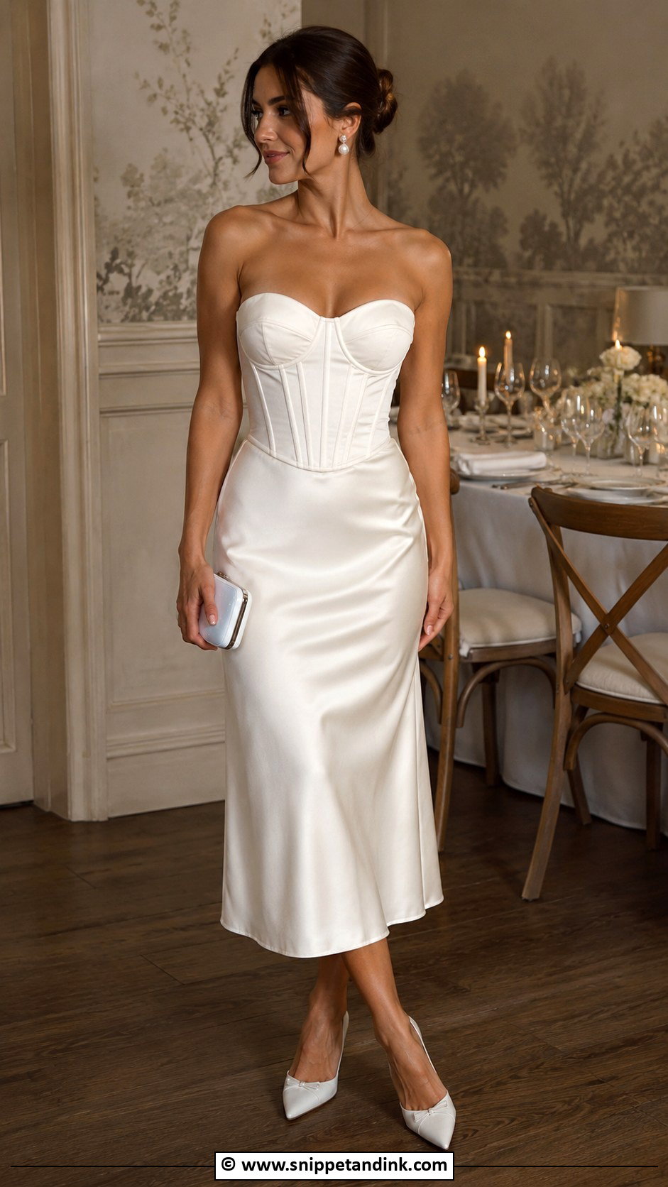 Corset Rehearsal Dinner Dress - Snippet and Ink - 35 Rehearsal Dinner Dress Ideas