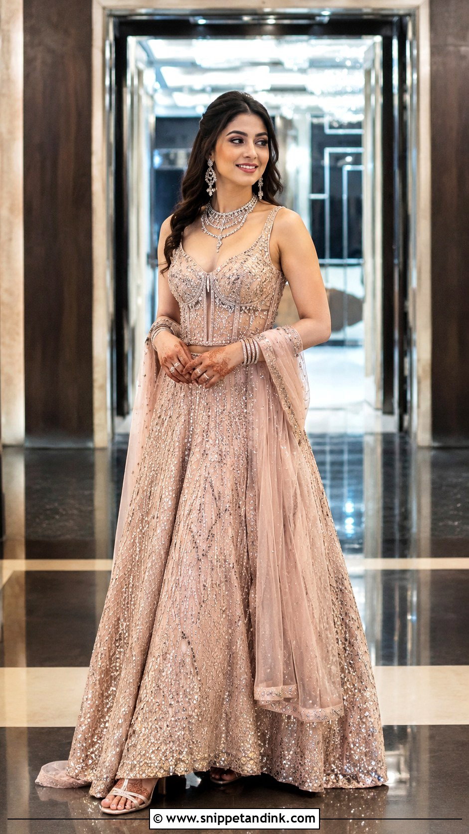Corset Sangeet Lehenga - Snippet and Ink - 25 Sangeet Outfits for Bride