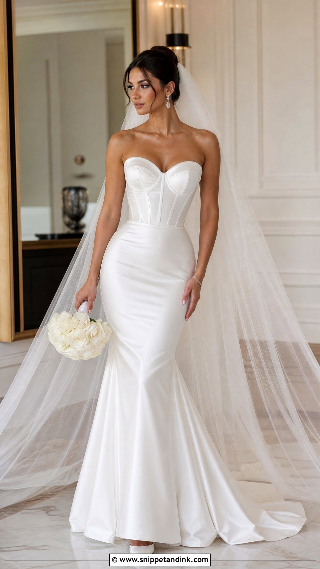 Corset Satin Fitted Wedding Dress - Snippet and Ink - 20 Satin Fitted Wedding Dress Ideas