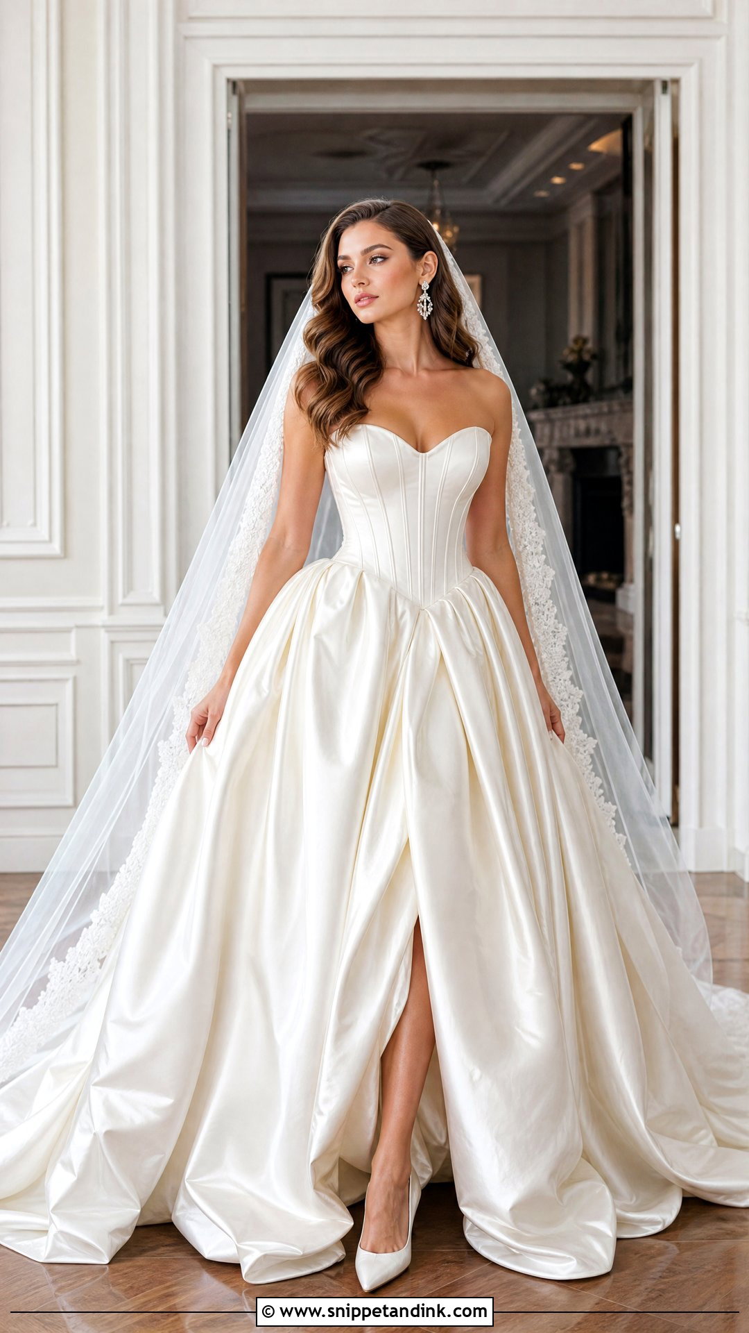 Corset Satin Wedding Dress - Snippet and Ink - 20 Silky Satin Wedding Dress Ideas
