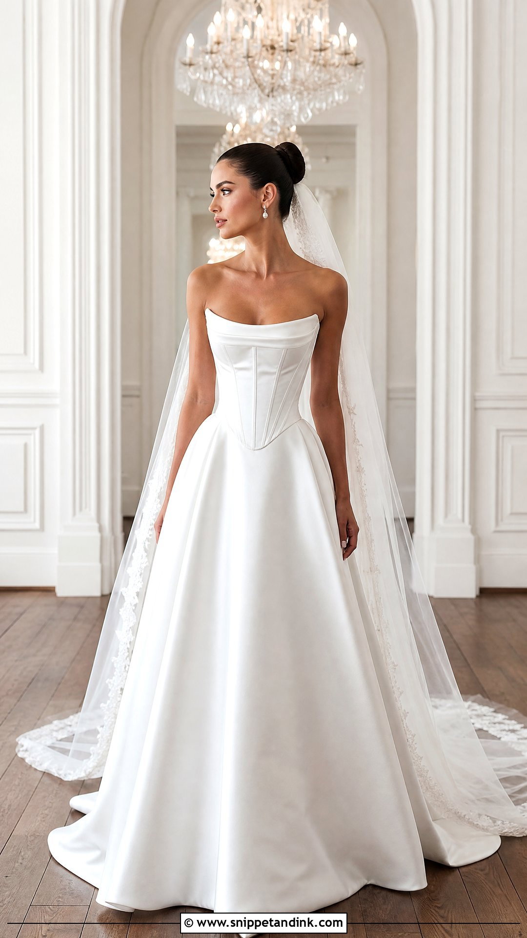 Corset Silk Satin Wedding Gown - Snippet and Ink - 20 Silk Satin Wedding Gown Ideas