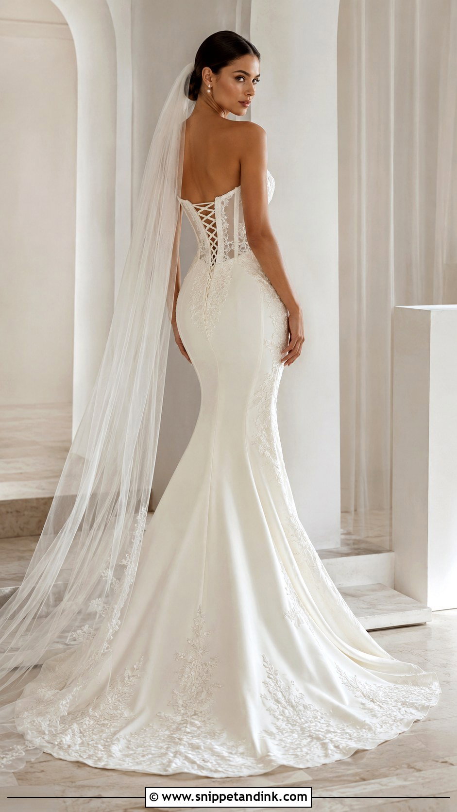 Corset Siren Wedding Dress - Snippet and Ink - 30 Siren Wedding Dress Ideas