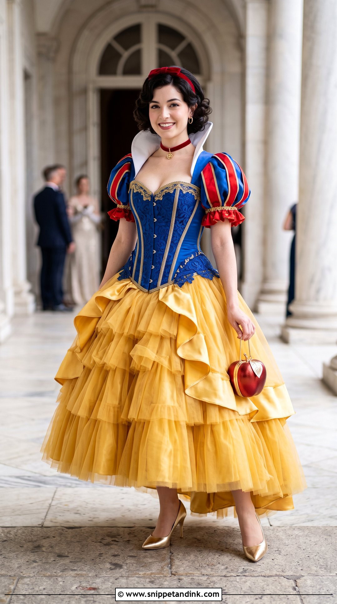 Corset Snow White Gown - Snippet and Ink - 20 Snow White Gown Ideas