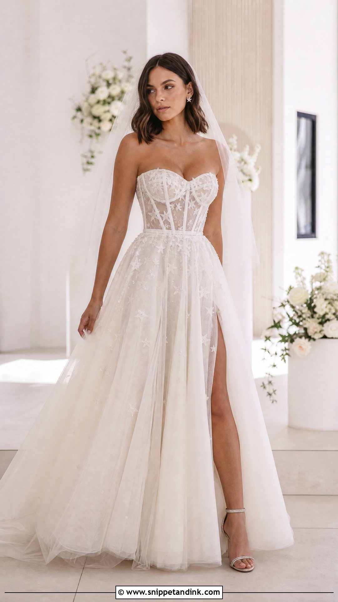 Corset Star Wedding Dress - Snippet and Ink - 20 Wedding Dress with Stars Ideas