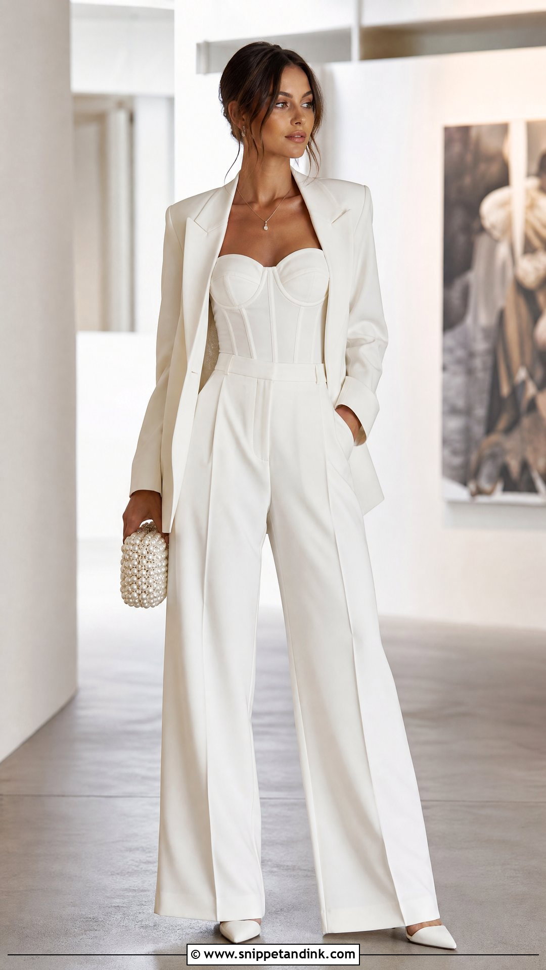 Corset Top Bridal Suit - Snippet and Ink - 20 Suits for Bride
