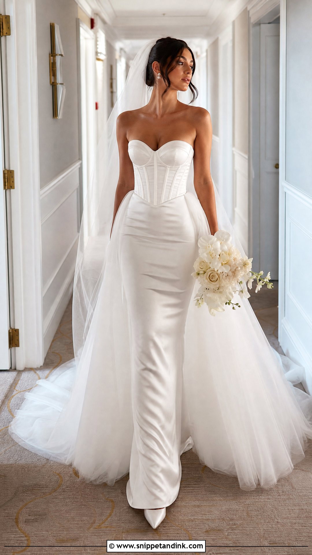 Corset Top Wedding Dress With Overskirt - Snippet and Ink - 20 Wedding Dress with Corset Top Ideas