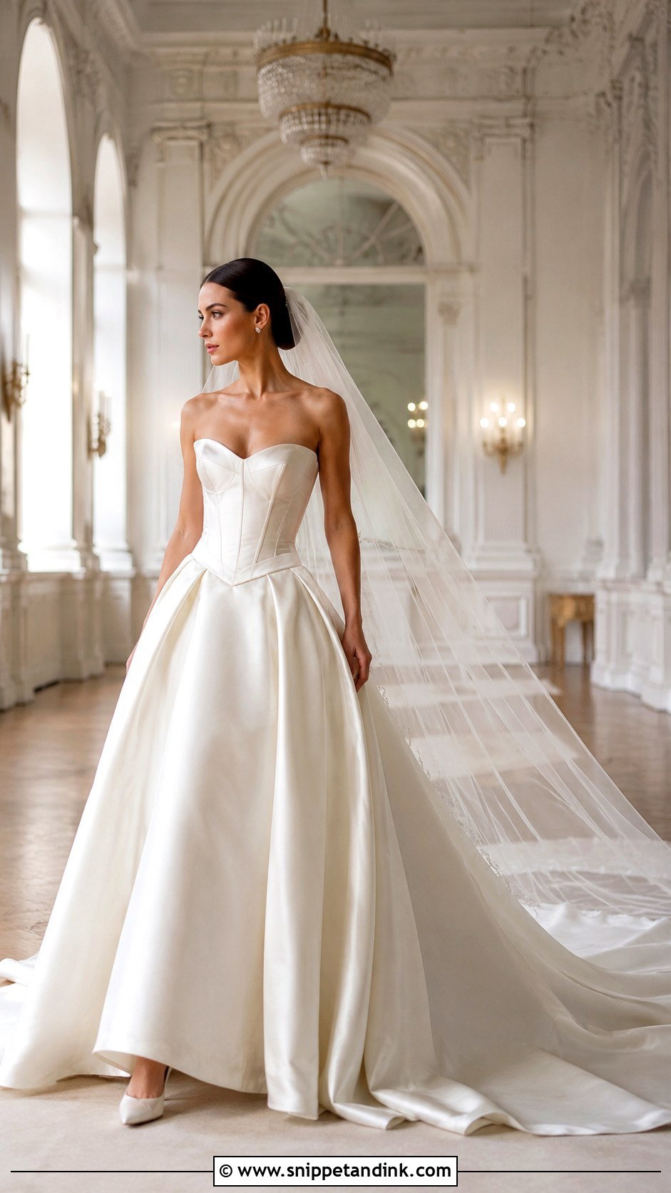 Corset Top and Ball Gown Bridal Skirt - Snippet and Ink - 20 Bridal Skirt and Top Ideas