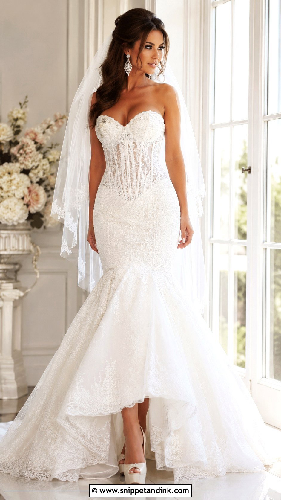 Corset Trumpet Wedding Dress - Snippet and Ink - 20 2010s Wedding Dress Ideas