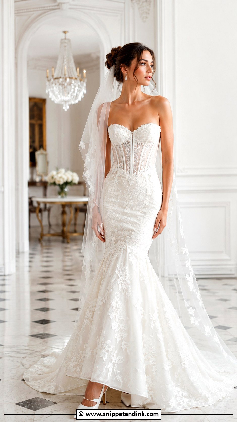 Corset Trumpet Wedding Dress - Snippet and Ink - 30 Trumpet Wedding Dress Ideas
