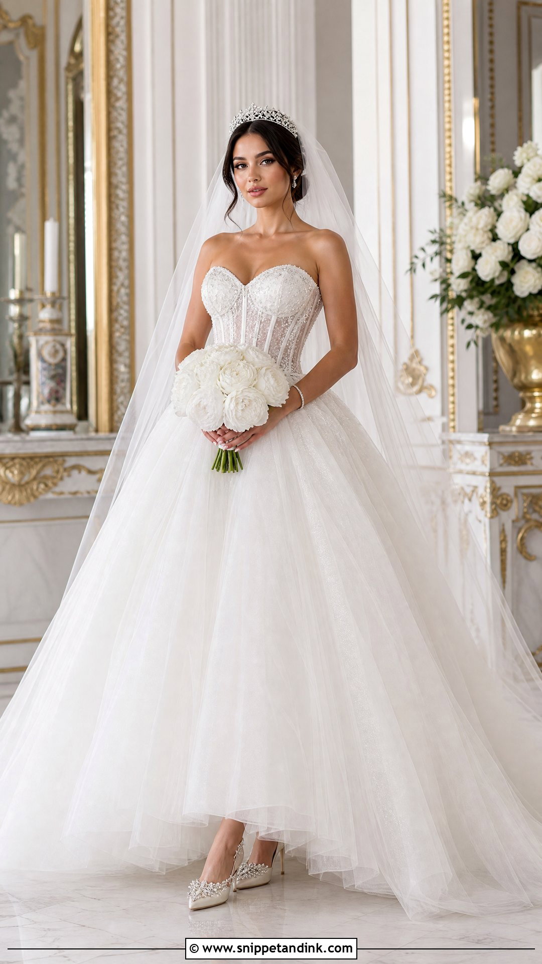 Corset Tulle Princess Wedding Gown - Snippet and Ink - 20 Princess Wedding Gown Fairytale Ideas