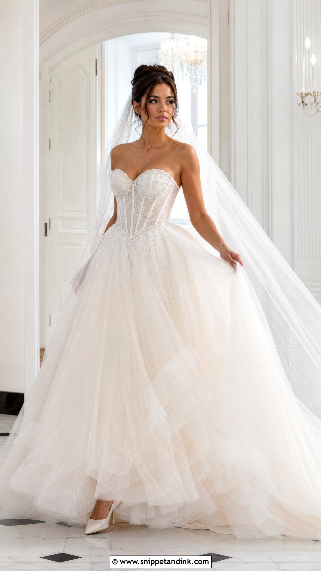 Corset Tulle Wedding Ceremony Dress - Snippet and Ink - 20 Wedding Ceremony Dress Ideas