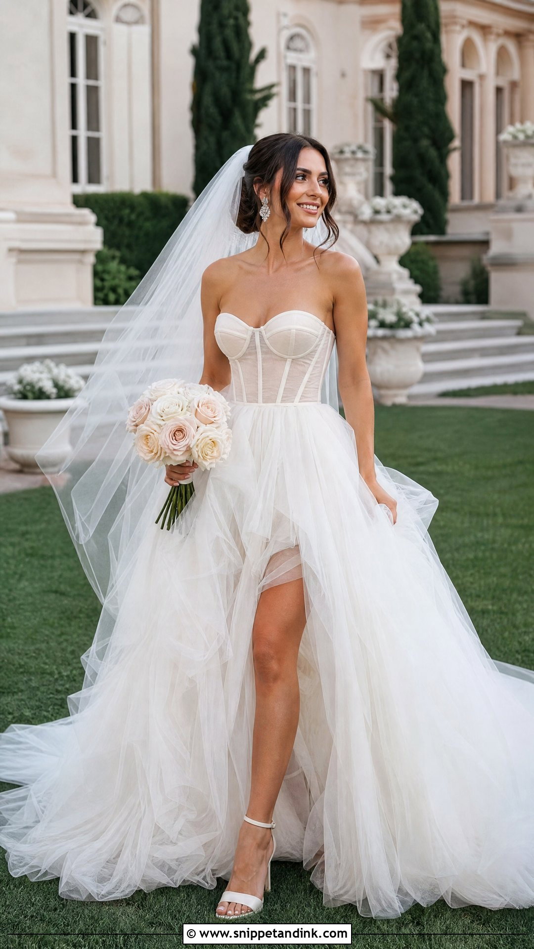 Corset Tulle Wedding Dress - Snippet and Ink - 20 Vogue Wedding Dress Ideas
