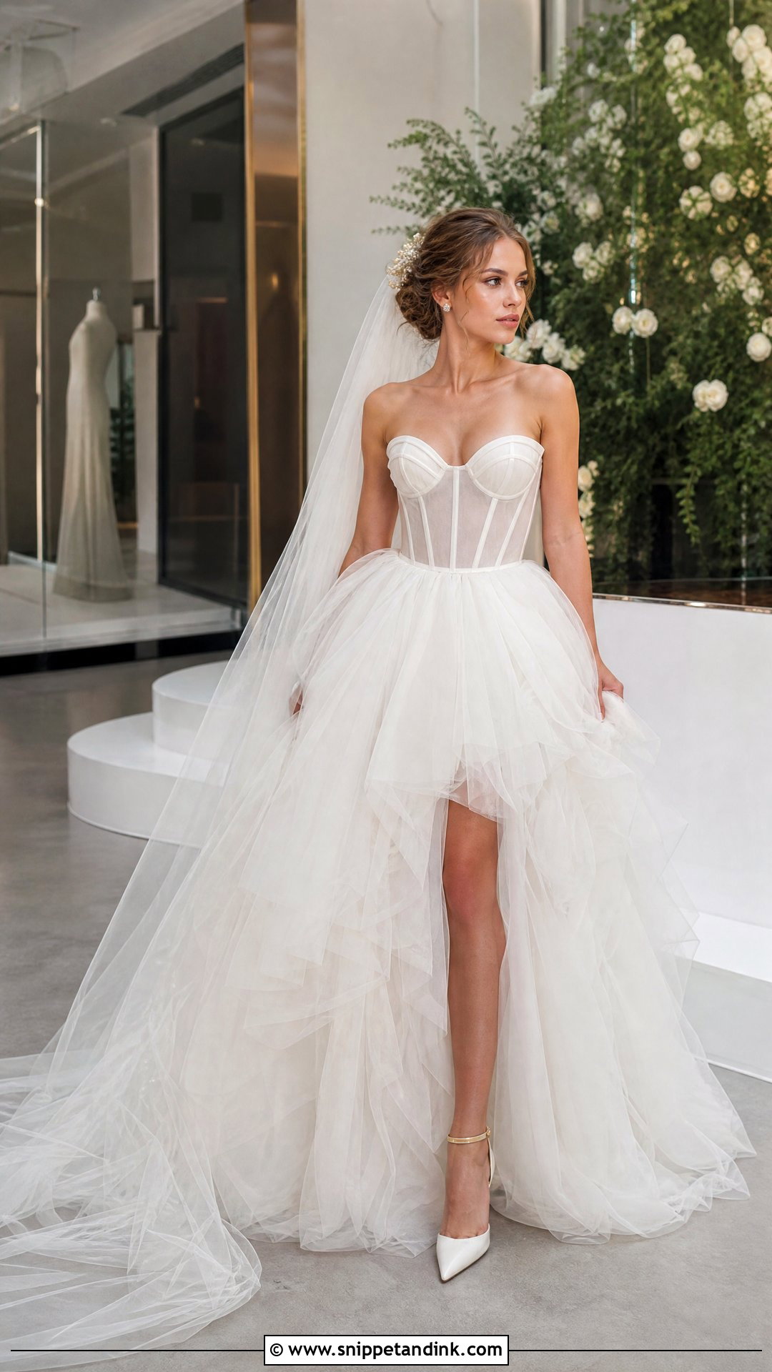 Corset Tulle Wedding Dress - Snippet and Ink - 20 Angelic Wedding Dress Ideas