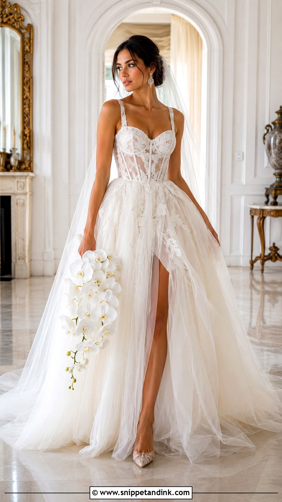 Corset Tulle Wedding Dress - Snippet and Ink - 20 Fairytail Wedding Dresses