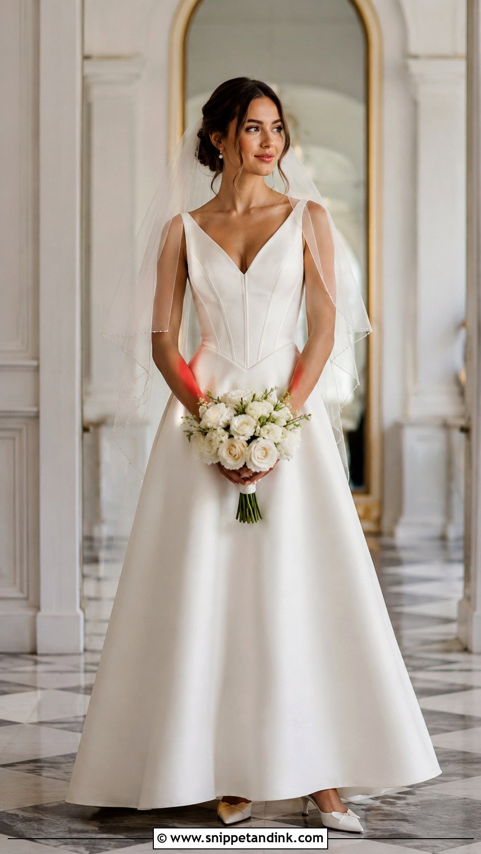 Corset Waist A Line Wedding Dress - Snippet and Ink - 20 Best Wedding Dresses for Short Brides