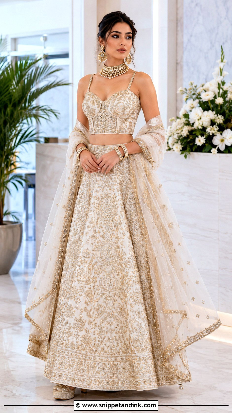 Corset Wedding Blouse With Bridal Lehenga - Snippet and Ink - 20 Wedding Blouse Designs