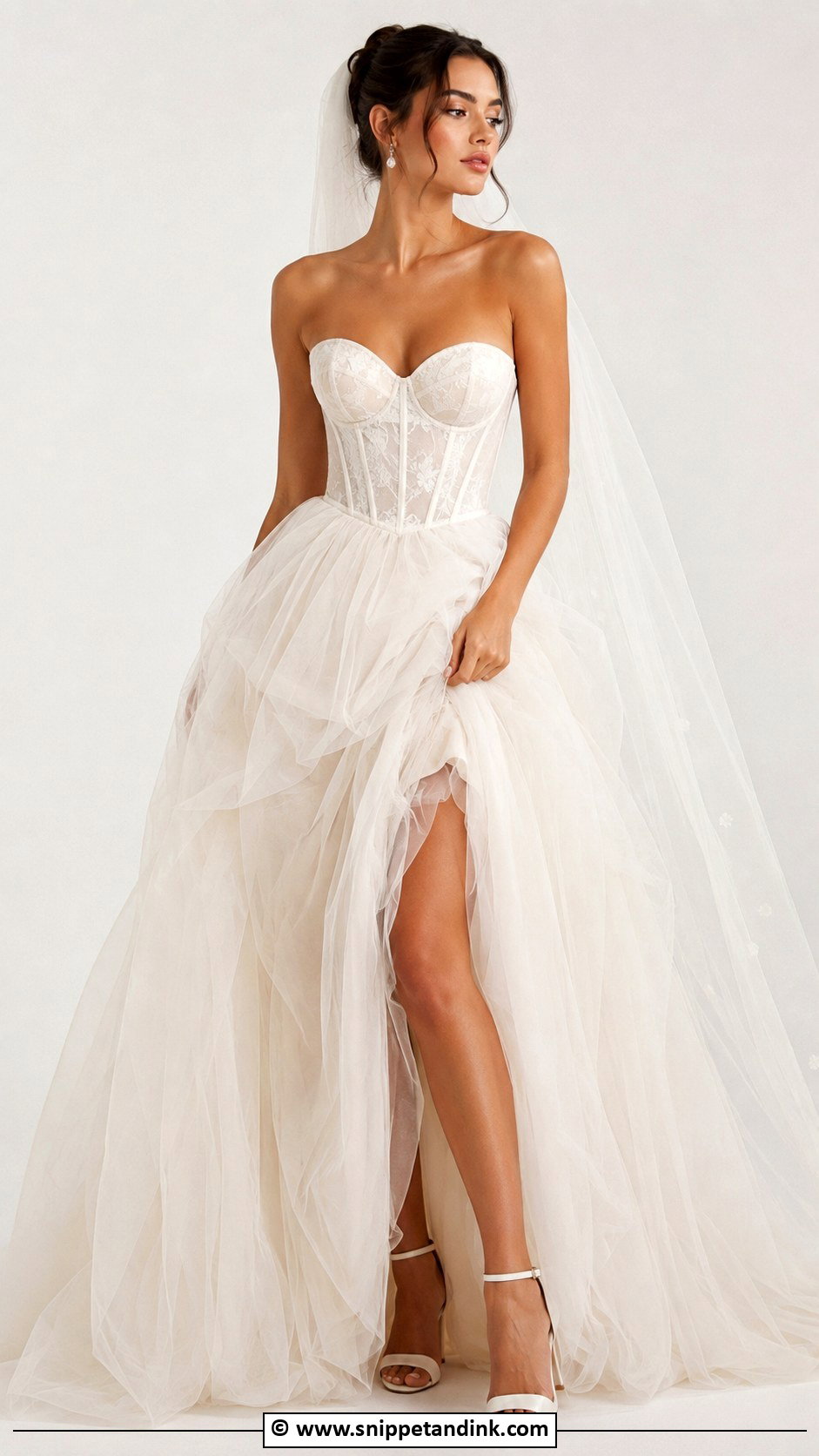 Corset Wedding Dress - Snippet and Ink - 30 Flowy Wedding Dress Ideas