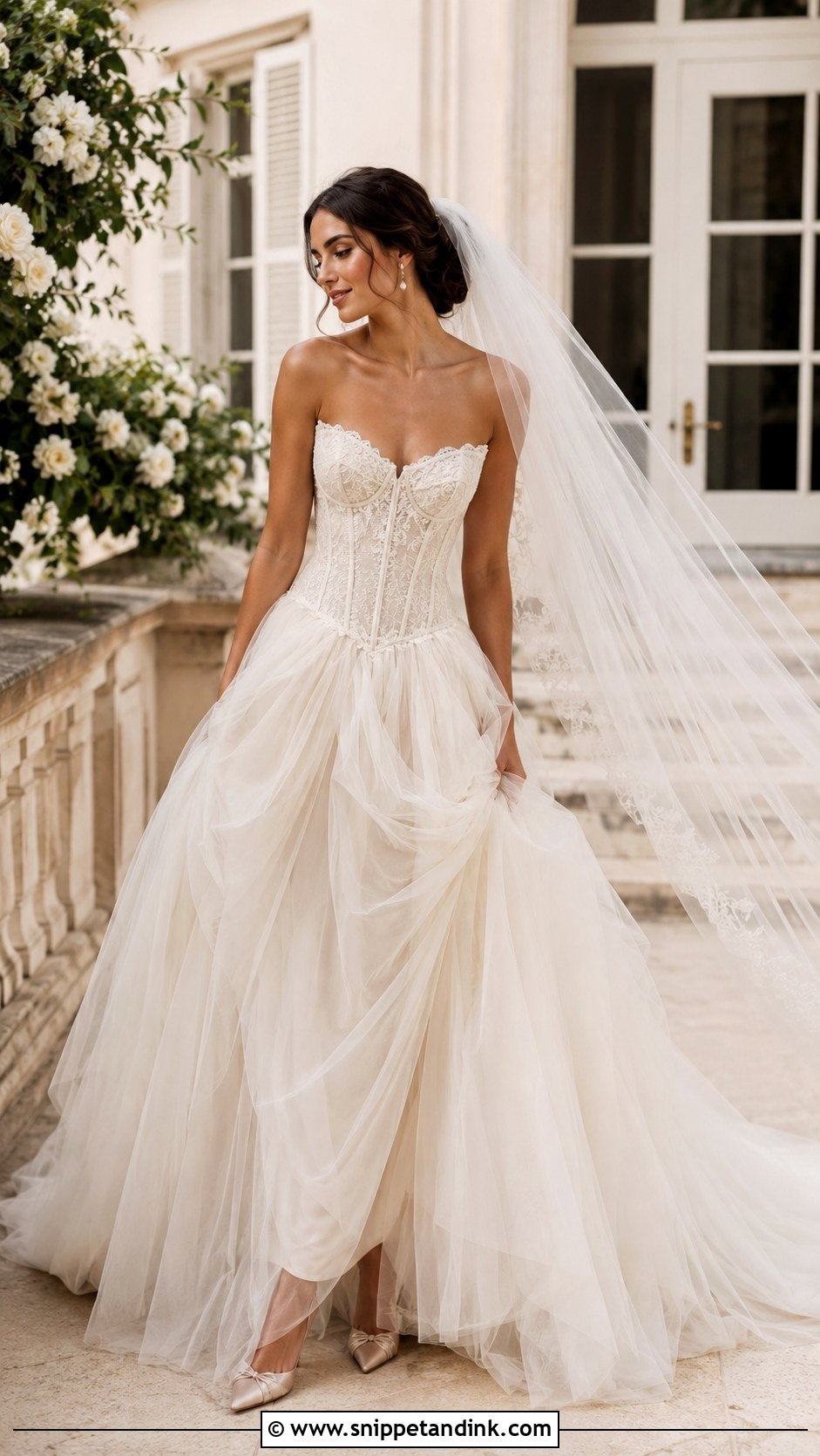 Corset Wedding Dress - Snippet and Ink - 30 Vintage Romantic Wedding Dress Ideas