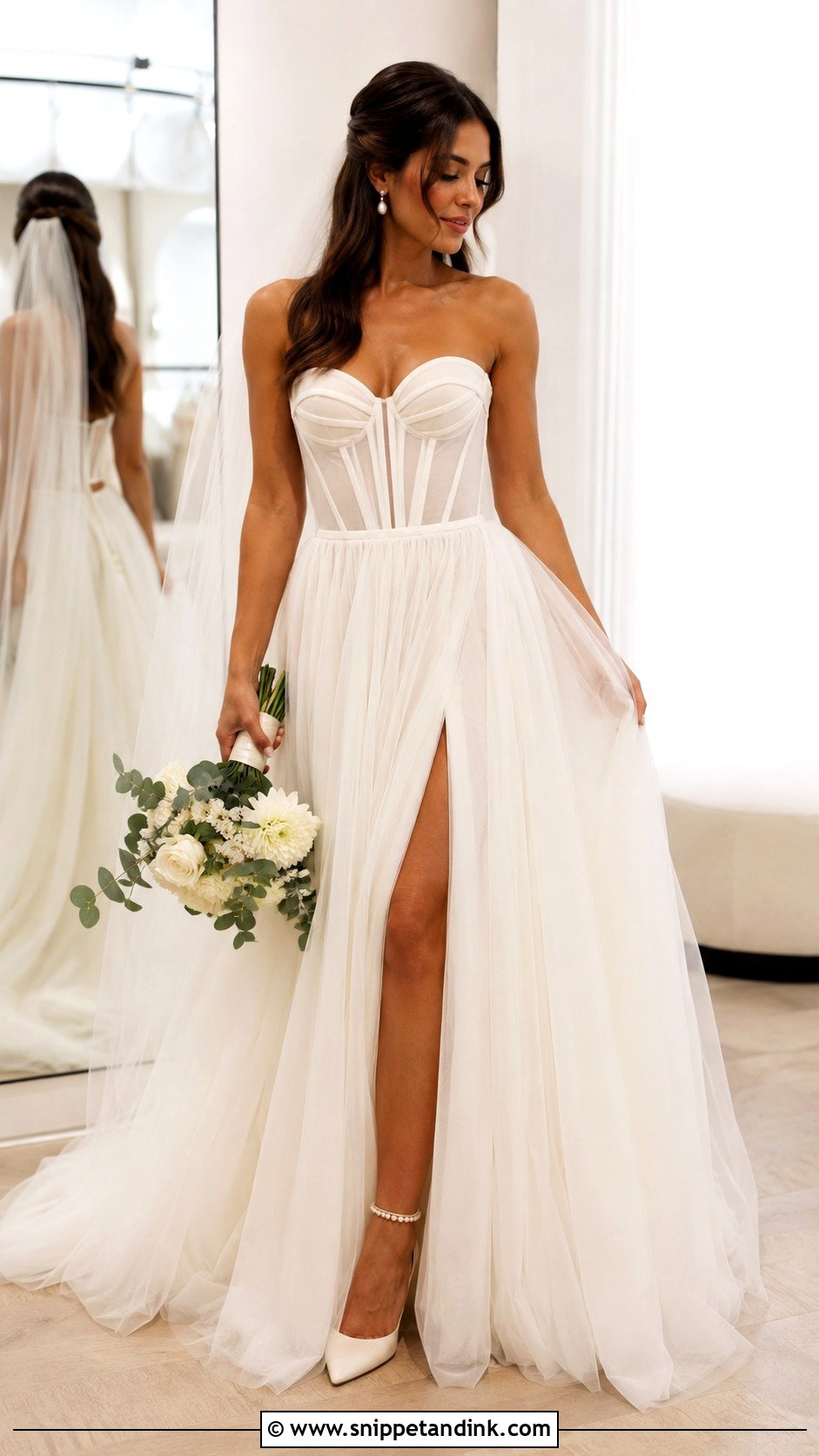 Corset Wedding Dress - Snippet and Ink - 25 Yes to the Dress Ideas