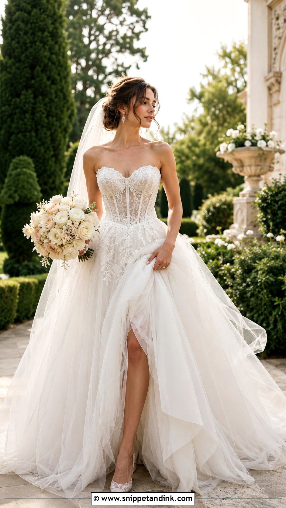 Corset Wedding Dress - Snippet and Ink - 20 Dreamy Wedding Dress Fairy Tales Ideas